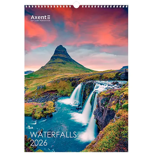 Календарь настенный Axent А3 Waterfalls 2026 год (8804-26-2-A)