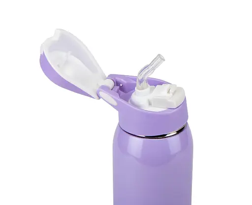 Термос "Happiness Comes" фиолетово-синий градиент нержавеющая сталь 500 мл - фото 2