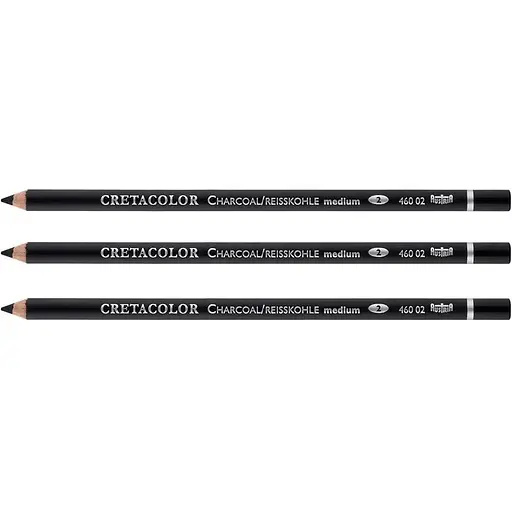 Набір олівців для рисунку Cretacolor Вугільний середній 3 шт. 