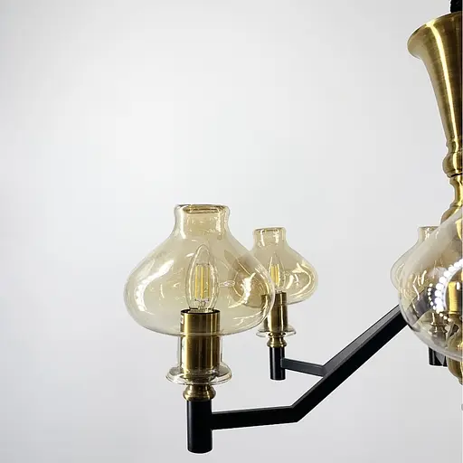 Дизайнерська підвісна люстра на 6 плафонів Line.F ZL 1475/6 - фото 2