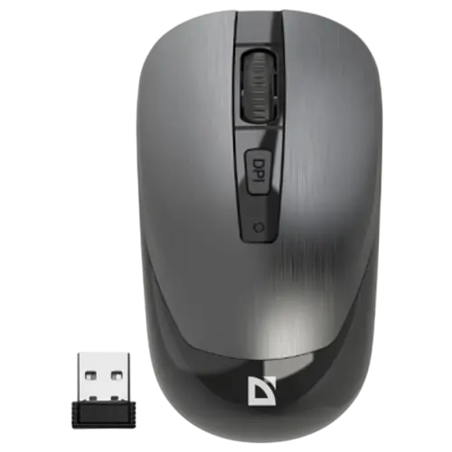 Миша бездротова Defender Wave MM-995 Silent Grey (52993)
