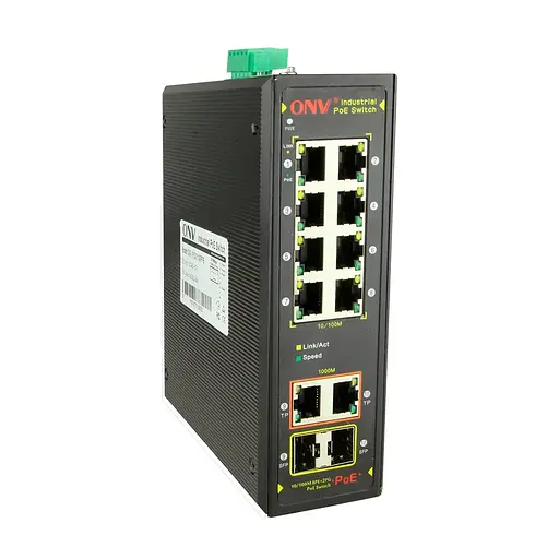 PoE-коммутатор 10-портовый ONV-IPS7108PF Combo ports (73-00009) - фото 3