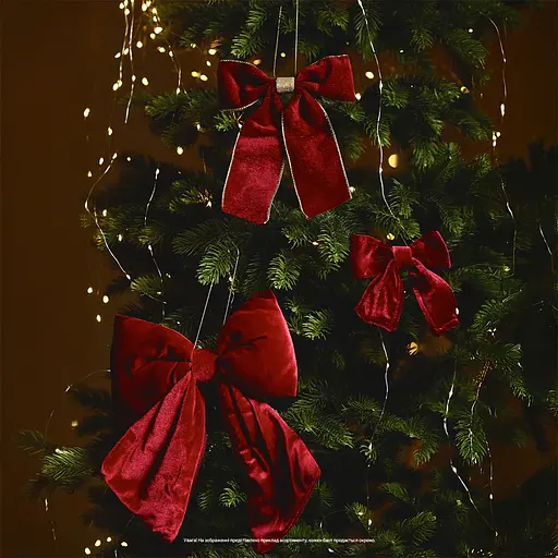 Украшение декоративное Yes! Fun Бант 19x16 см бордо (975077) - фото 7