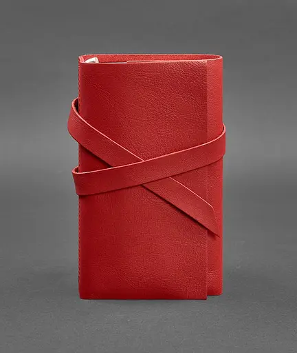 Жіночий шкіряний блокнот (Софт-бук) 1.0 Червоний - фото 1