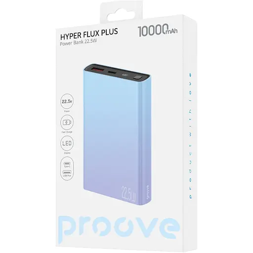 Внешний аккумулятор Proove Hyper Flux Plus 10000mAh 22.5W Gradient PBF122120009 (138504) - фото 2