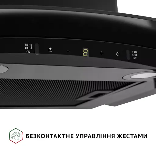 Витяжка декоративна зі склом Perfelli GRASSI 6PWB NERO - фото 6