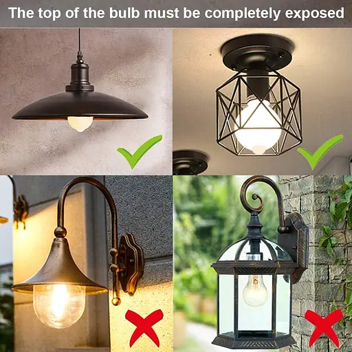 Лампочка HEKEE с датчиком движения PIR, 9 Вт, B22, байонетный цоколь A60, теплый белый, 2700 К, эквивалент лампы накаливания 60 Вт. - фото 2