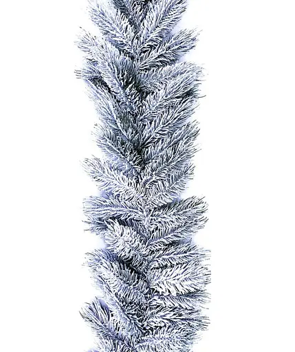 Хвойная литая гирлянда Скандинавская заснеженная 3.0м