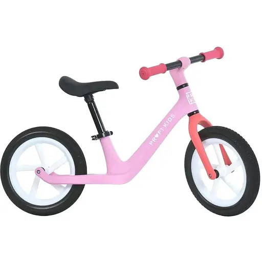 Детский беговел Profi Kids MBB 1042 PU Pink легкая 12" PU колеса 2-5 лет