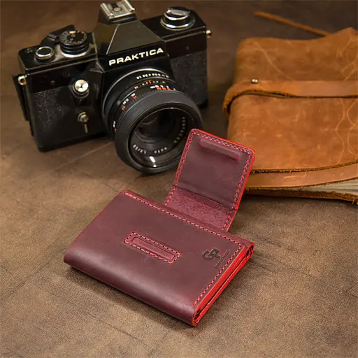 Женское кожаное портмоне Grande Pelle 8х10х1.5 см acs0018762 - фото 9