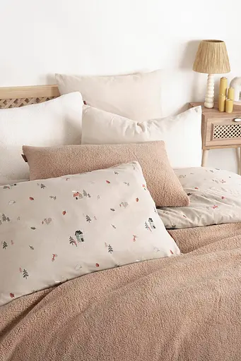 Постільна білизна Sherwood Cappuccino (Фланель + Шерпа) Istanbul pbe0051509 - фото 2