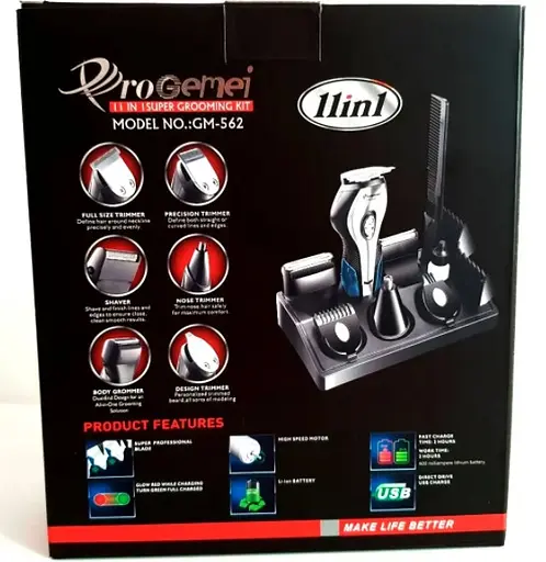 Машинка для стрижки Gemei GM-562 Стайлер 11 в 1 - фото 2