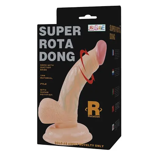 Вибратор Baile Super Rota Dong 14.5 см телесный - фото 7
