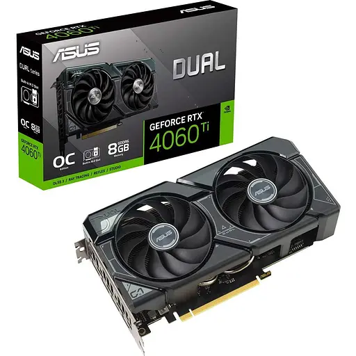 Видеокарта Asus Dual GeForce RTX 4060 Ti SSD OC Edition 8 GB GDDR6 (90YV0JS0-M0NA00) [103404]