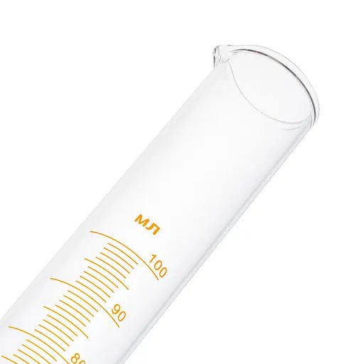 Мерный цилиндр колба для спиртометра виномера со стеклянным основанием 100 мл, Стеклоприбор 85561 - фото 3