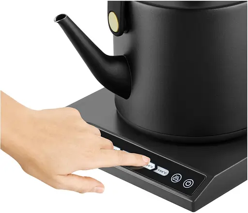 Catler Електрочайник 0.6л, Strix, заварник, нерж. сталь, підтримка температури, сенс. керув., чорний - фото 5