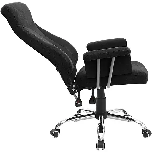 Офисное кресло GT Racer B-2465, черное (B-2465 Black) - фото 4