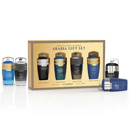 Подарочный набор мужской Le Chameau Arabia Gift Set (Arabia Explorer, Arabia Heros, Arabia Naser, Arabia Hamad) - 4 x 25 мл (MM36096) - фото 1
