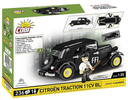 Конструктор COBI автомобіль Citroen Traction 11CV BL 1:35 2266 - фото 6