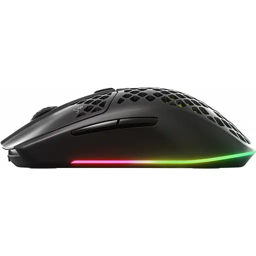 Мишка SteelSeries Aerox 3 Wireless Onyx, RGB, 18000dpi., 6кн., чорна - фото 2