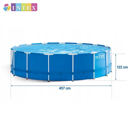 Басейн каркасний Intex 28242 NP круглий 457x122 см об'єм 16805 л від 6 років - фото 3