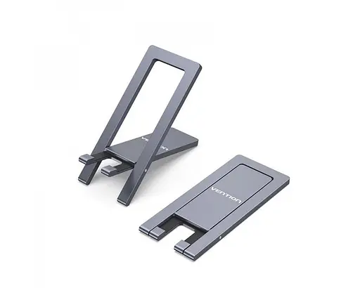 Тримач для телефона Vention Portable Cell Phone Stand Holder for Desk Aluminum Alloy Type сірий (KCZH0) - фото 2