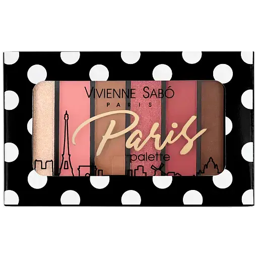 Палетка теней для век Vivienne Sabo Paris 6 цветов №04, 6 г (8000019110840) - фото 2
