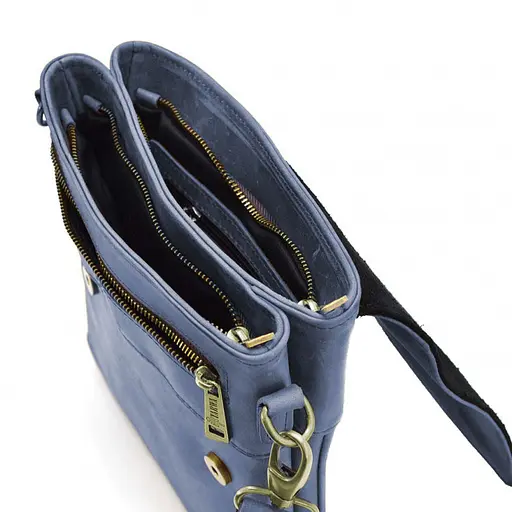 Чоловіча шкіряна сумка через плече TARWA 25х24х5 см sum0025358 - фото 2