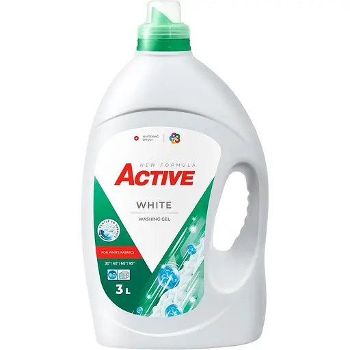 Гель для прання Active White з ароматом свіжості 3 л
