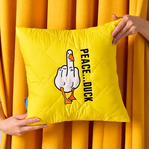 Подушка декоративна Ideia Peace... Duck бойовий гус 40х40 см (8-35750*001) - фото 8