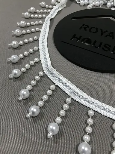 Бахрома белая жемчужная Elit - фото 2