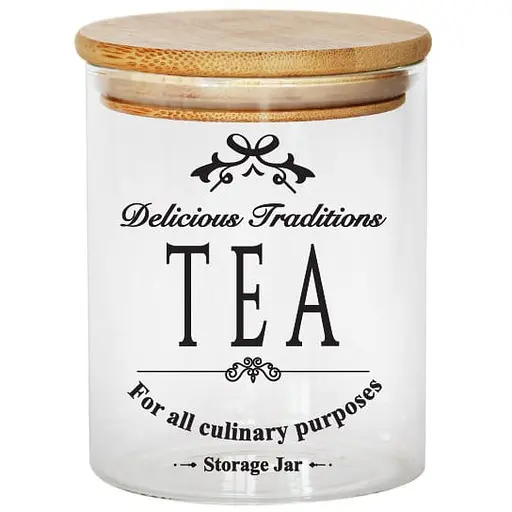 Банка для зберігання Galleryglass Tea скляна з бамбуковою кришкою 450 мл (85006088) - фото 1