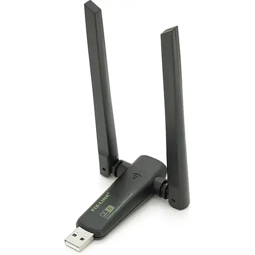 Беспроводной сетевой адаптер Voltronic Wi-Fi USB LV-UAC23D, RTL8811CU, с двойной антенной, 802.11 a/с, 600Mbps, Box