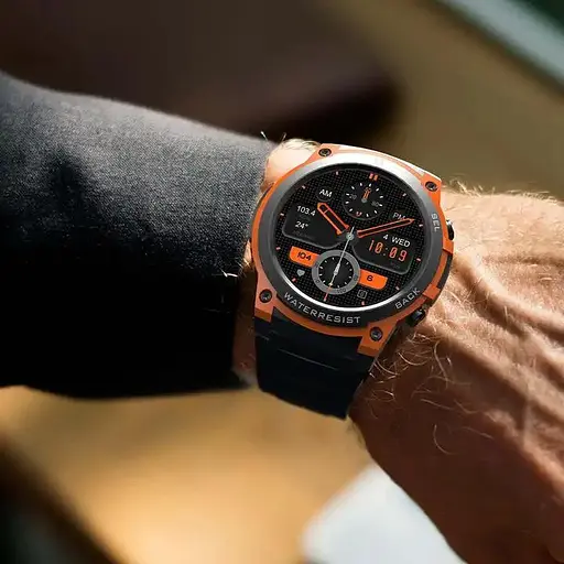 Розумний смарт-годинник Smart Watch DM55 AMOLED Full HD з Bluetooth-дзвінками та 20+ спортивними режимами Помаранчевий - фото 9