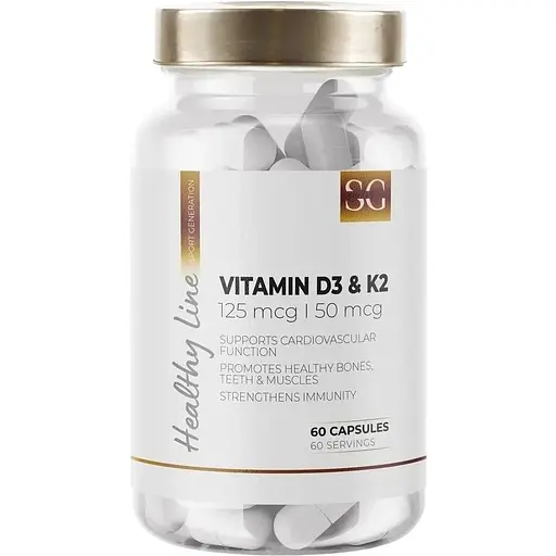 Вітаміни Sport Generation Healthy Line Vitamin D3 & K2, 60 капсул