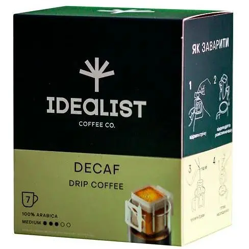 Дрип-кофе Idealist Coffee Co Декафинато 7 шт - фото 1
