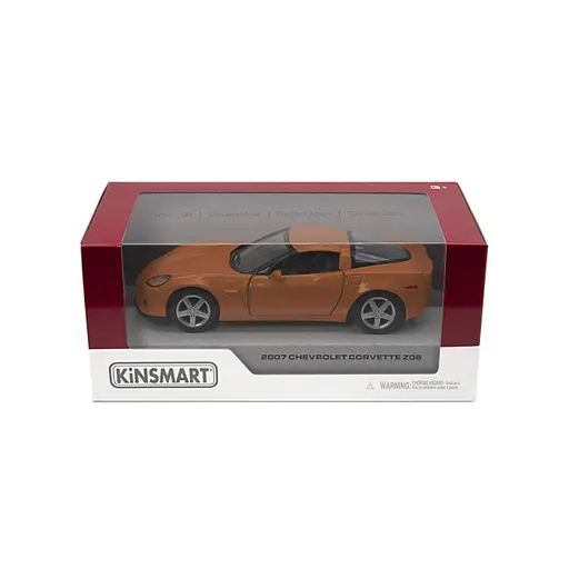 Металева інерційна легкова модель Chevrolet Corvette Z06 2007 5", відкриваються двері (В асортименті) - фото 2