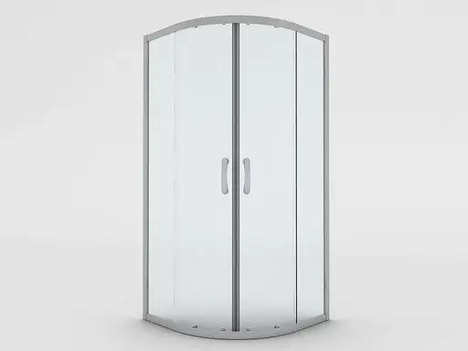 Душевая кабина AM.PM Bliss Round 3/ 4 90x90 без поддона, профиль хром, матовое стекло W56G-301-090CM - фото 1