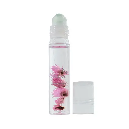 Дитяча олійка-блиск для губ Aqua Fleur Lukky T22004 з рожевими квітами - фото 1