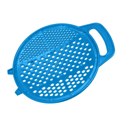 Терка пластмассовая круглая для детского питания и картофеля 24 см, Kitchette Голубой 84648 - фото 1