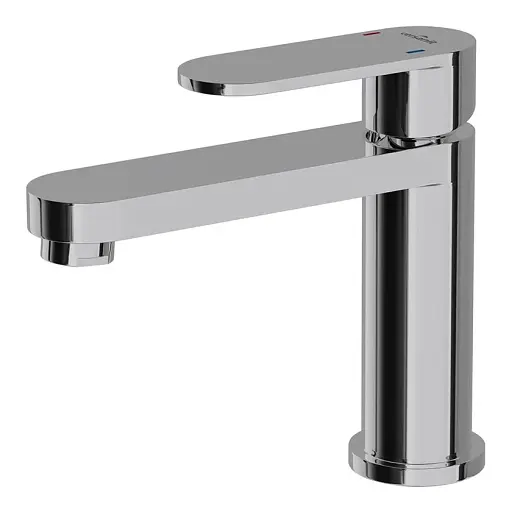 Змішувач для умивальника Cersanit Elio S951-147 з донним клапаном Хром 30412 - фото 1