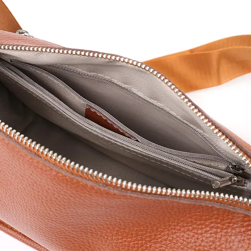 Полукруглая сумка для женщин Vintage из натуральной кожи 26х15х12 см sum0027613 - фото 7