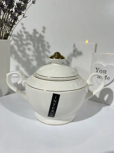 Цукорниця Interos Снігова Королева з кришкою порцелянова 500 мл біла 933511-А - фото 2