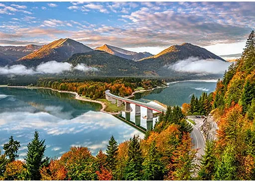 Пазл Castorland Восход солнца над озером Сильвенштайн Германия 500 эл. (b-53353) - фото 2