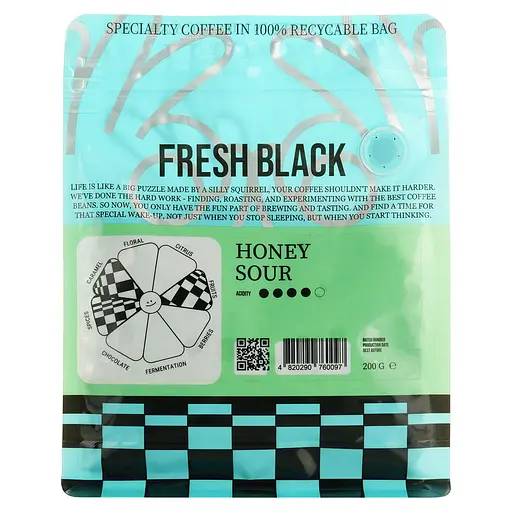 Кофе в зернах Fresh Black Honey Sour 200 г  - фото 4
