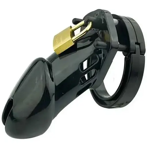 Пояс вірності чоловічий пластиковий CB-6000 із замком Чорний