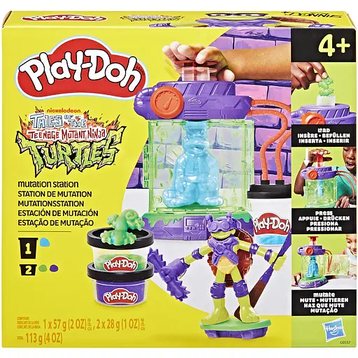 Набор для творчества Hasbro с массой для лепки Черепашки-ниндзя Play-Doh: Мутационная станция (G0557)