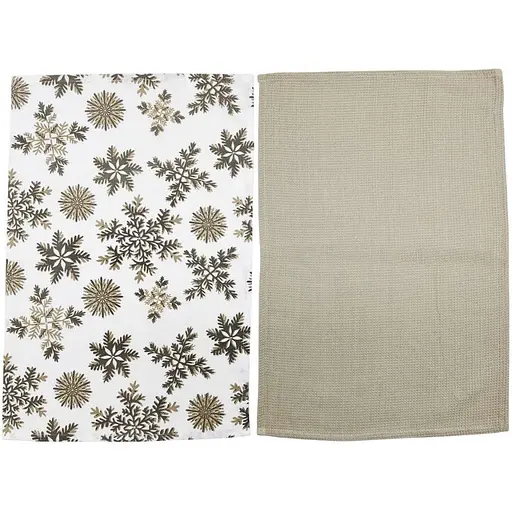 Набор полотенец Soho Snowflakes хлопок 100% 40х60 см 2 шт. лента (BS 45531A) - фото 2