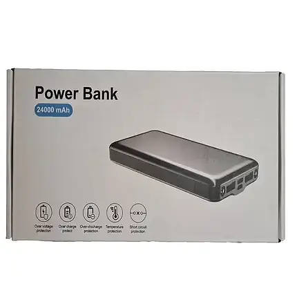 Портативний зарядний пристрій XHC-T82 LCD PD20W+QC3.0 Black 24000mAh - фото 2