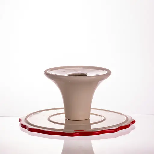 Тортовница фарфоровая Yiwu на ножке New Year Ø21 (см) подставка для торта, капкейков CR-1-6 - фото 4